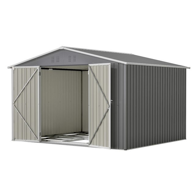 Thanaddo Gartenhaus Metall Gerätehaus Geräteschuppen Inkl